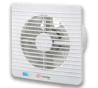 GOLDMAN SERVICE | Extracteur de salle de bain silencieux avec minuteur, ventilateur extracteur d'air anti-humidité, odeurs, valve anti-retour et moustiquaire | Diamètre : 100 mm 12 W