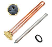 GOLDMAN SERVICE Kit Résistance Thermo Électrique Monobloc Fileté de 1¼ Pouces - Anode Magnésium - Joint. Pièce de rechange pour Chauffe-eau, Accumulateur Solaire, Chaudière (1500W)