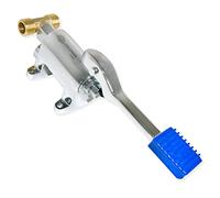 GOLDMAN SERVICE | Mélangeur à pédale pour éviers de cuisine industriels + Adaptateur de connexion pour deux eaux froides - chaudes.