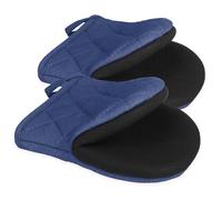 Goldmeet 1 Paire de Gants de Cuisine Courts en Silicone résistants à la Chaleur pour 500 degrés, Surface antidérapante et Boucle de Suspension, pour Barbecue, Micro-Ondes, Lavable en Machine