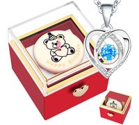 goldmiky Boîte Réversible De L'engagement, Boîte de Bijoux en Rotation de Bougies,Cas De Stockage Surprise de l'atmosphère romantique La Proposition De Mariage, Anniversaires, Mariages Bijoux