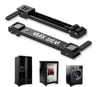 goldmiky Support Réglable pour Machine à Laver avec Roulettes - 2 Pièces,Taille Extensible 50-80 cm, Verrouillage,Stable et Surélevé,Facile à Déplacer pour Lave-Linges, Sèche-Linge et Réfrigérateurs