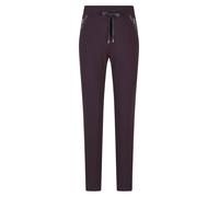 Goldner Pantalon 'Sara' gris / aubergine, Taille 21