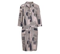 Goldner Robe-chemise gris / noir, Taille 44