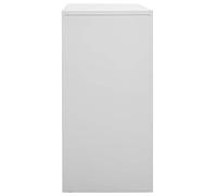 Goldonion Armoire gris clair 90 x 45 x 92,5 cm en acier | 6 compartiments avec serrures, capacité 60 kg, pour bureau, école, porte-chaussures, sacs, livres