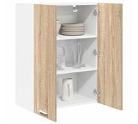 Goldonion Armoire suspendue chêne Sonoma 60 x 31 x 80 cm Bois multicouche | 2 portes à charnière, grand espace, durable, utilisation intérieure, assemblage requis