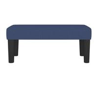 Goldonion Banc bleu 70 x 30 x 30 cm en tissu | Siège de salon rembourré en mousse, avec assemblage inclus, convient pour lit d'appoint