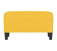 Goldonion Banc jaune clair 70 x 35 x 41 cm en tissu | Rembourrage en mousse, multifonctionnel pour entrée ou extrémité de lit, montage facile