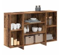 Goldonion Buffet en bois vieilli, 120 x 30 x 75 cm, bois multicouche | Design rectangulaire moderne, étagères larges, nettoyage facile, convient pour le salon et la salle à manger