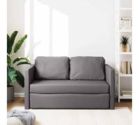 Goldonion Canapé-lit 2 en 1 gris 112 x 174 x 55 cm Similicuir | Structure en métal, mousse, capacité 110 kg, avec coussins, pour salon