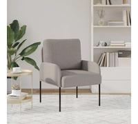 Goldonion Canapé moderne taupe 55 cm bois contreplaqué | Base en métal, revêtement en polyester, pieds en poteau, convient aux petits et grands salons