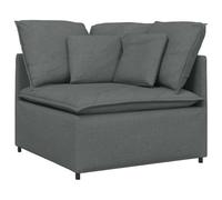 Goldonion Canapé modulaire gris foncé 300 cm, tissu 100 % polyester | Structure en métal, mousse, 3 sections, 8 grands coussins, 5 petits, assemblage