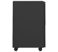 Goldonion Classeur mobile anthracite 39 x 45 x 67 cm en acier | 2 tiroirs avec serrures, 5 roues, capacité 50 kg, pour bureau