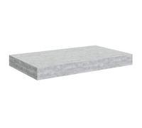 Goldonion Étagère murale gris béton 40 x 23,5 x 3,8 cm en MDF | Montage invisible, capacité 5 kg, structure en métal, pour livres et objets de collection