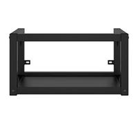 Goldonion Structure lavabo mural en fer noir 40 x 38 x 31 cm | Résistant aux agents atmosphériques, nettoyage facile, accès ouvert, tube de 0,8 mm