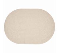 Goldonion Tapis ZIZUR Crème 200 x 140 cm Polypropylène | Forme ovale, résistant aux agents atmosphériques, protection UV, utilisation en extérieur, terrasse, jardin