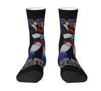 Goldorak Japanese UFŏ%robot manga Chaussettes mi-tubes de couleur contrastée chaussettes pour adultes au design robotique Goldorak chaussettes de sport à la mode pour fans d'anime