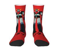 Goldorak Japanese UFŏ%robot manga Chaussettes mi-tubes de couleur contrastée chaussettes pour adultes au design robotique Goldorak chaussettes de sport à la mode pour fans d'anime