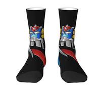 Goldorak Japanese UFŏ%robot manga Chaussettes mi-tubes de couleur contrastée chaussettes pour adultes au design robotique Goldorak chaussettes de sport à la mode pour fans d'anime