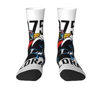 Goldorak Japanese UFŏ%robot manga Chaussettes mi-tubes de couleur contrastée chaussettes pour adultes au design robotique Goldorak chaussettes de sport à la mode pour fans d'anime