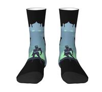 Goldorak Japanese UFŏ%robot manga Chaussettes mi-tubes de couleur contrastée chaussettes pour adultes au design robotique Goldorak chaussettes de sport à la mode pour fans d'anime