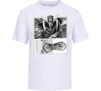 Goldorak T-Shirt Goldorak & Actarus Mens White Tee Cartoon Mens Tee Size XL
