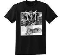 GOLDORAK T-shirt Goldorak et Actarus pour homme Noir T-shirt de dessin animé pour homme, Noir , XL