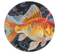 GoldPoissons 1000 Pièces Faune Sauvage Puzzle Circulaire Détente & Relaxation De l'art De La DécoRation Moderne Adultes Et Enfants Dès 14 Ans 1000pcs (67.5x67.5cm)
