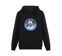GOLDROAST Dgse Crest Badge News Service Abroad Spy Hoody Unisex Long Sleeve Hooded with Pocket Black XL