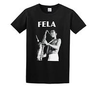 GOLDROAST Fela Kuti Legend Musician Africa Afrobeat Shakara Water No Get Enemy Unisex Cotton T-Shirts Black S