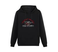 GOLDROAST Isle Man TT Legends Hoody Unisex Ptinted Hoodies Long Sleeve Men's Hooded with Pocket Black L