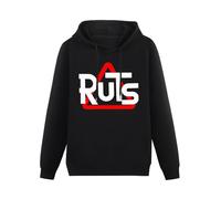 GOLDROAST The Ruts Hoody Unisex Ptinted Hoodies Long Sleeve Men's Hooded with Pocket Black XXXL