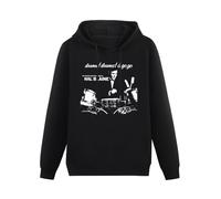 GOLDROAST Vintage 90'S Hal Blaine L Chest 40" Drums! Drums! A' Go Go! Screen Stars Unisex Hoody with Pocket Black S