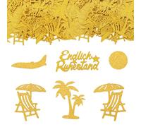 GoldRock Lot de 100 confettis à paillettes double face - Grand format 2,5 à 5,5 cm - Décoration de table - Décoration de fête pour départ à la retraite - Cadeau pour femme et homme - Décoration de
