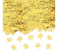 GoldRock Lot de 500 confettis décoratifs dorés pour 90 ans - Pour 90e anniversaire - Pour homme et femme - Décoration à disperser pour 90e anniversaire - Table décorative pour femme et homme