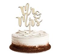 GoldRock Mr & Mrs Décoration de gâteau de mariage