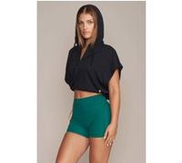Gold's Gym Alba - Women's Cropped Sleeveless Hoodie Black Taille: M | Sweatshirts à capuche Outlet | Femme | Le Noir