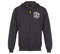 Gold's Gym GGSWT156 Sweat à Capuche zippé pour Homme, Anthracite chiné, M, Gris foncé, M