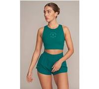 Gold's Gym Laura - Women's Cropped Sleeveless Top Green Taille: XS | Chaussettes de sport Outlet | Femme | Vert