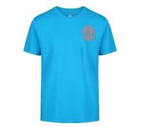 Gold's Gym T-Shirt pour Homme avec Logo, Turquoise/orange., Taille L