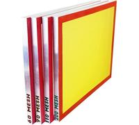 goldsift Ensemble de tamis à sec (20 x 24) Cadre en aluminium, 4 tailles de maille : 60, 90, 110, 200 (équiv. microns 250, 165, 149, 75), 3 blancs, 1 jaune, 4 m²