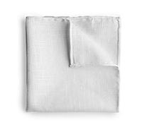 Goldsman pochette de costume élégant blanc dans une boîte cadeau pour une veste et un costume - coton/lin.