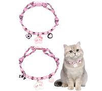 GoldTiger Collier pour chat mignon avec pendentif étoile et étoile - Bracelet réglable pour chats de taille moyenne à petite, taille 20 à 30 cm