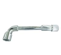 GOLDTOOLS Clé à Pipe Débouchée 21MM, 6 Pans x 6 Pans, Tête coudée à 90°, Frabriqué en Acier chrome vanadium (21MM)