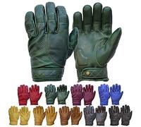 Goldtop Court Bobber Gants de Moto en Cuir - Racing Green (XL - 9")