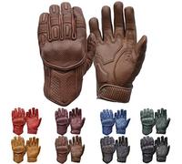 Goldtop Silk & Unlined Gants de Moto Predator en Cuir - Brown (XXL - 9,25")