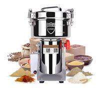 Goldtouch - Moulin à grains de 2000 g, moulin électrique à grain en acier inoxydable de 3600 W, machine de pulvérisation à haute vitesse pour blé sec, avoine, maïs, poivre et haricots de café