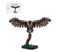 Goldtrupial - Mini blocs de construction pour adultes - Kit de modélisation - Petit oiseau trupial doré - Pour collectionneurs et amoureux des animaux (marron)