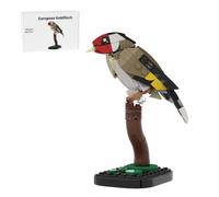 Goldtrupial - Mini blocs de construction pour adultes - Kit de modélisation - Petit oiseau trupial doré - Pour collectionneurs et amoureux des animaux (kaki)