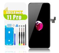 GOLDWANGWANG Écran pour iPhone 11 Pro 5,8" LCD Complet de Remplacement, FHD Ecran Tactile Digitizer Assembly avec Kit de Réparation et Protecteur D'écran